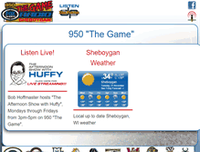 Tablet Screenshot of 950thegame.com